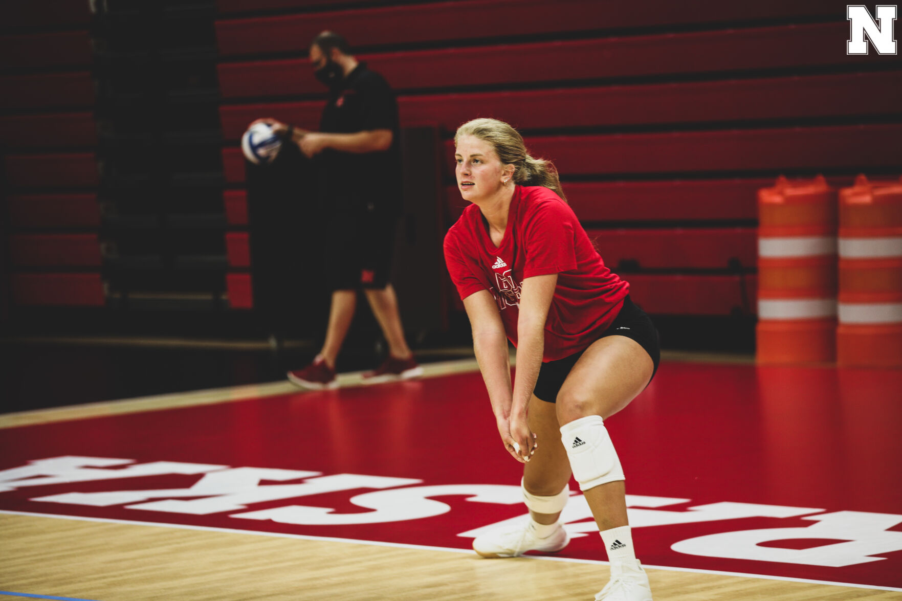 Nebraska volleyball practice, 8.5